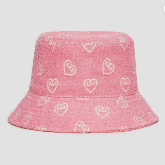 G/Fore HEART G\'S BOUCLÉ BUCKET HAT Blush Golf NWT main image 6